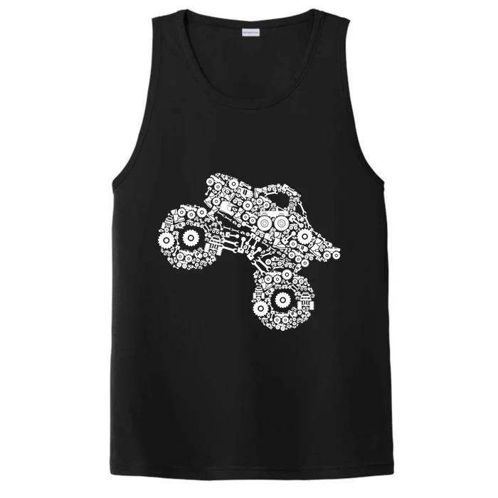 Monster Truck Gift Performance Tank