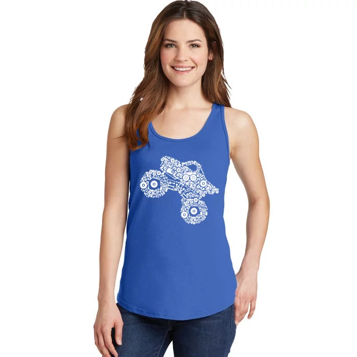 Monster Truck Gift Ladies Essential Tank