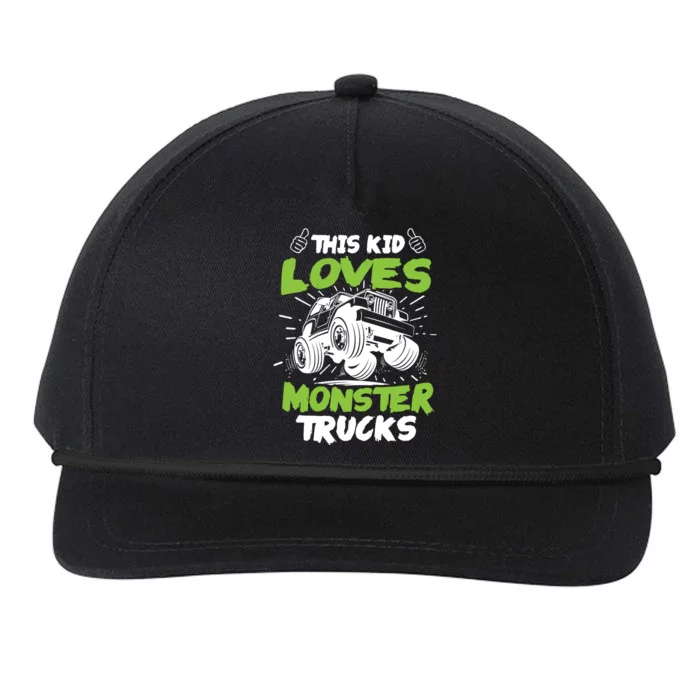 Monster Truck Gift Snapback Five-Panel Rope Hat