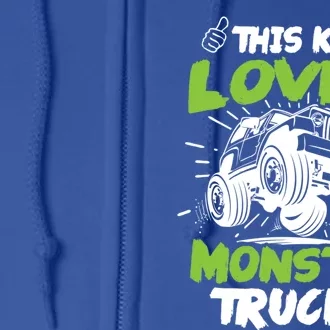 Monster Truck Gift Full Zip Hoodie