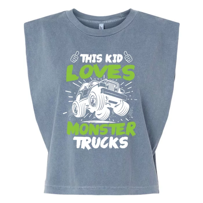 Monster Truck Gift Garment-Dyed Women's Muscle Tee