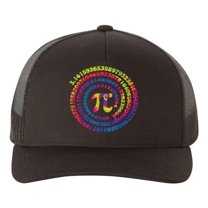 Math Teacher Gifts Tie Dye Pi Symbol Pi Day Yupoong Adult 5-Panel Trucker Hat