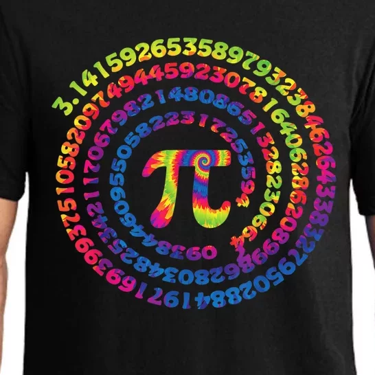 Math Teacher Gifts Tie Dye Pi Symbol Pi Day Pajama Set