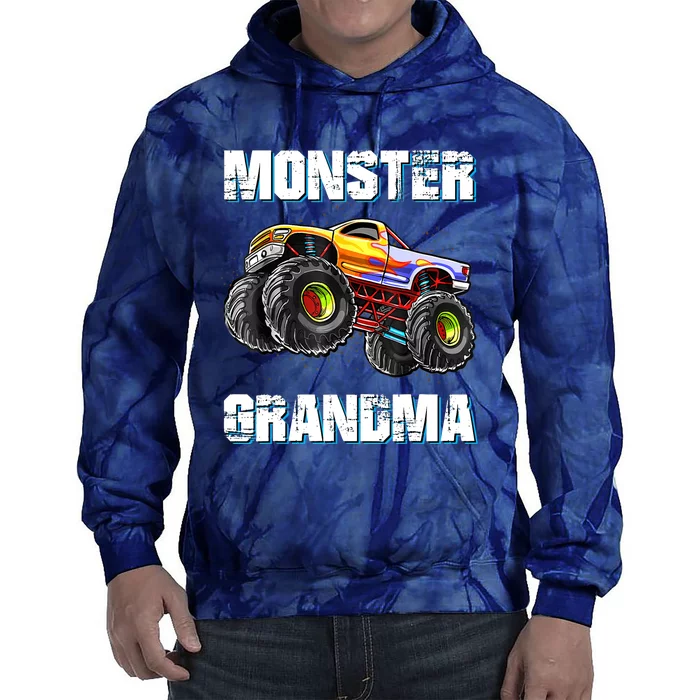 Monster Truck Grandma Monster Truck Are My Jam Truck Lovers Tie Dye Hoodie