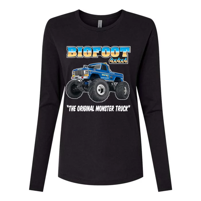 Monster Truck Gift Womens Cotton Relaxed Long Sleeve T-Shirt