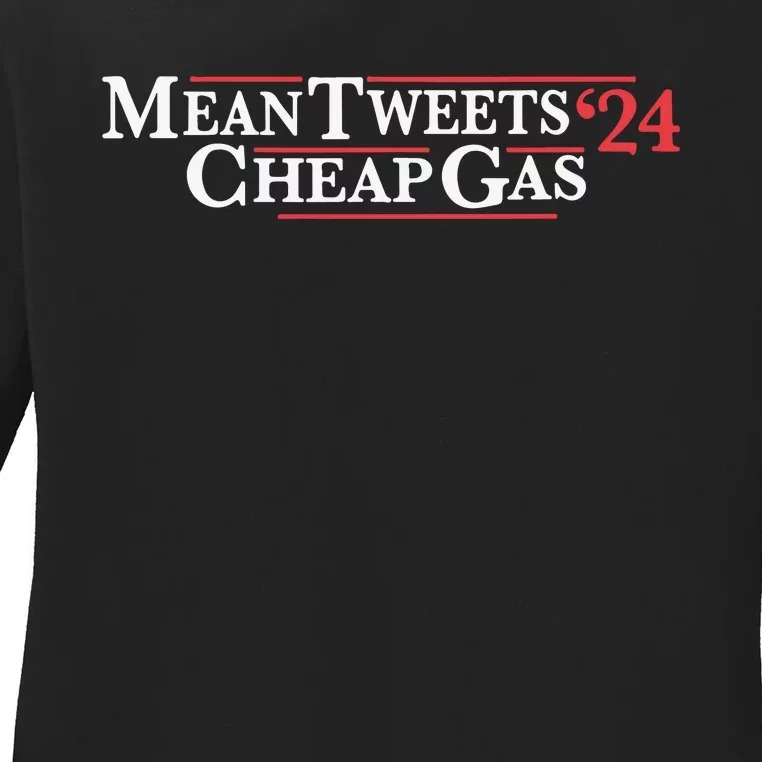 Mean Tweets Gas 2024 Ladies Long Sleeve Shirt