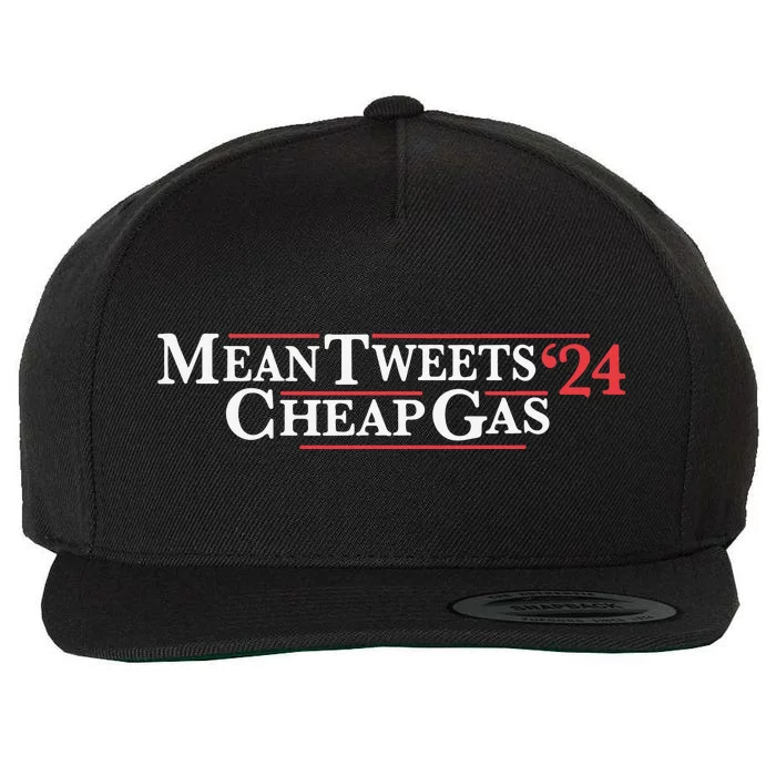 Mean Tweets Gas 2024 Wool Snapback Cap