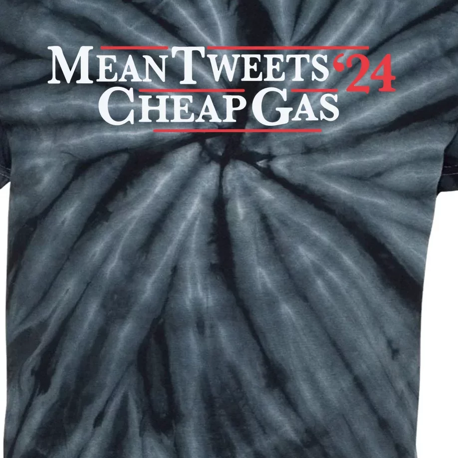 Mean Tweets Gas 2024 Kids Tie-Dye T-Shirt