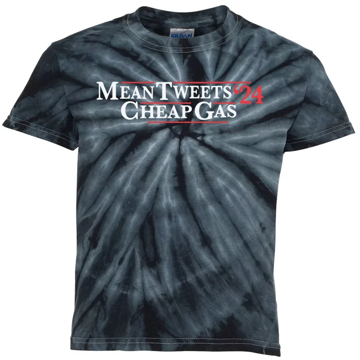 Mean Tweets Gas 2024 Kids Tie-Dye T-Shirt