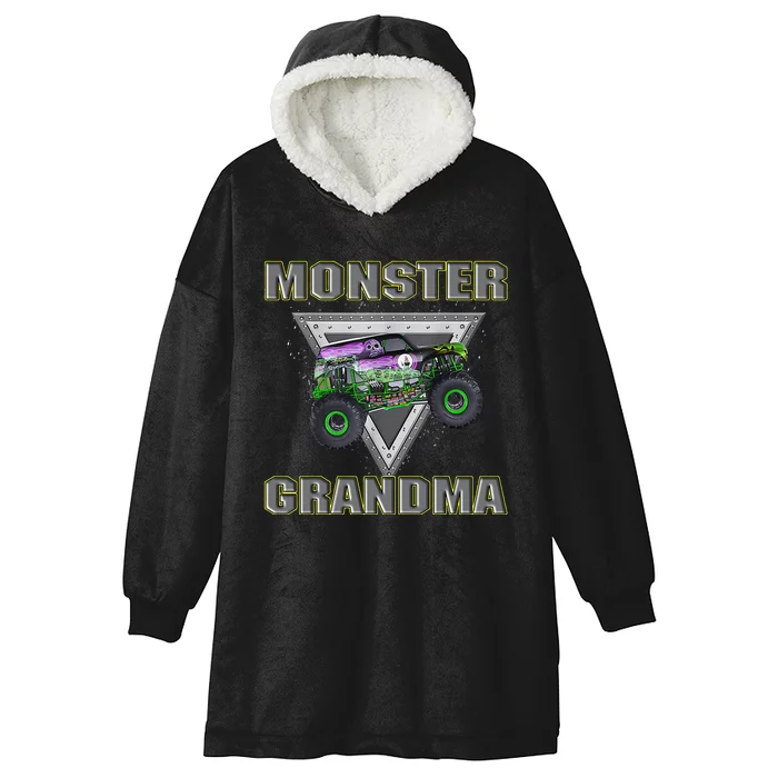 Monster Truck Grandma Monster Truck Are My Jam Truck Lovers Hooded Wearable Blanket