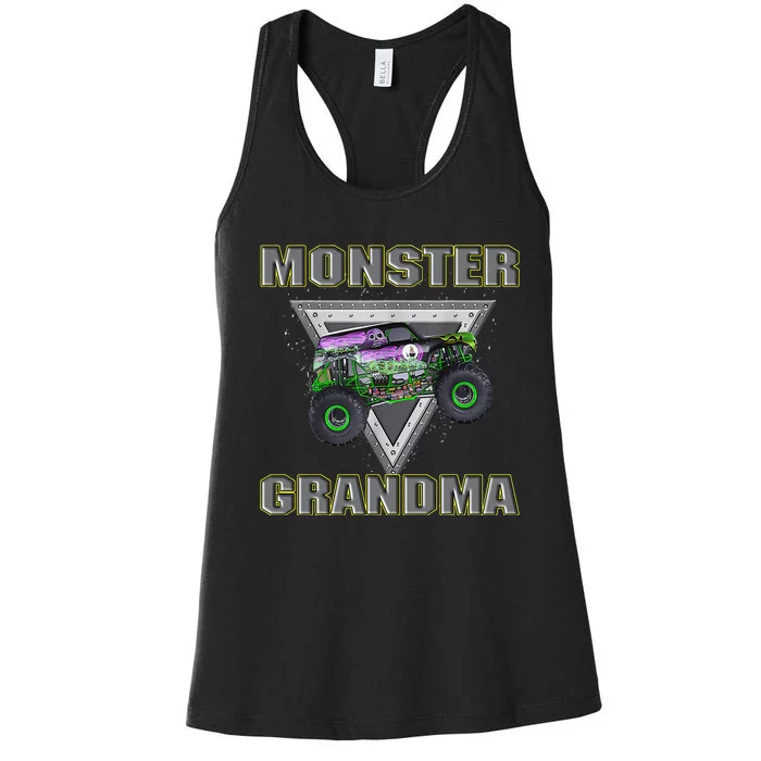 Monster Truck Grandma Monster Truck Are My Jam Truck Lovers Women's Racerback Tank