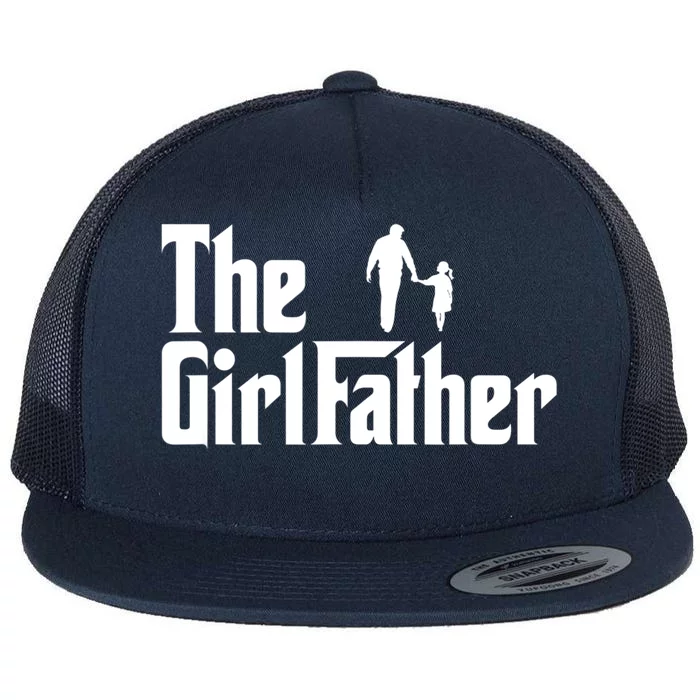 Mens The Girl Father Funny Dad Of Girls Daddy Daughter Girl Dad Flat Bill Trucker Hat