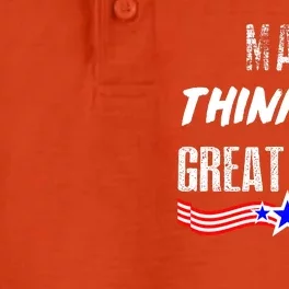 Make Thinking Great Again Dry Zone Grid Performance Polo