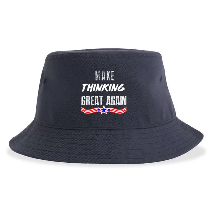 Make Thinking Great Again Sustainable Bucket Hat