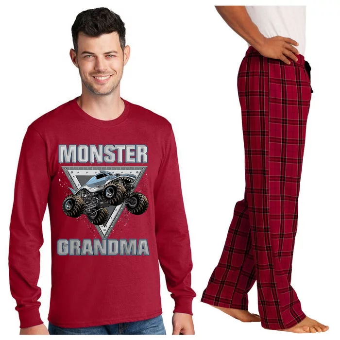 Monster Truck Grandma Long Sleeve Pajama Set