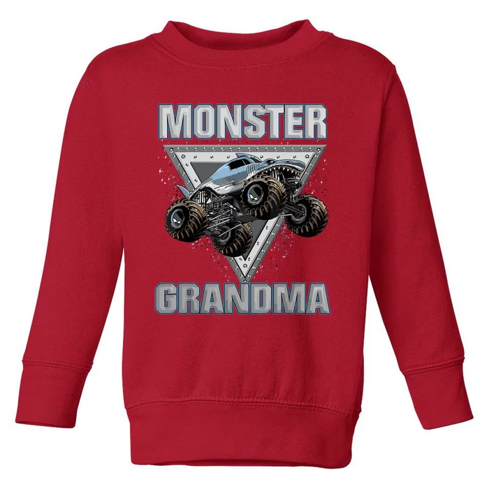 Monster Truck Grandma Toddler Sweatshirt