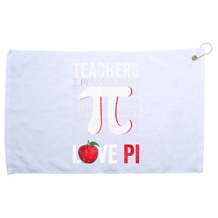 Math Teachers Geek Love Pi Symbol  Pi Day Grommeted Golf Towel