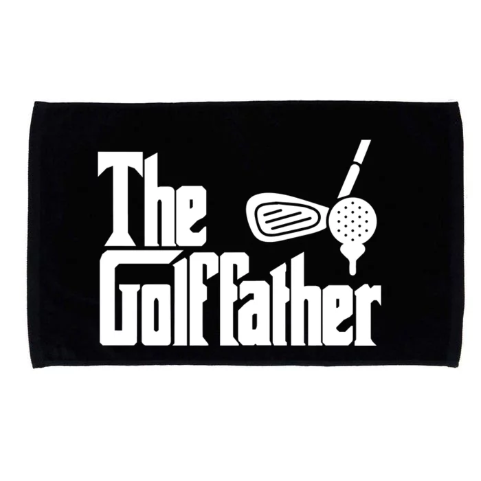 Men The Golffather Golf Father Funny Golfing Fathers Day Microfiber Hand Towel