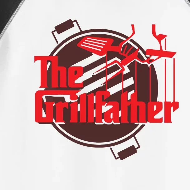 Men The Grillfather Funny Cool BBQ Grill Chef Gift Toddler Fine Jersey T-Shirt