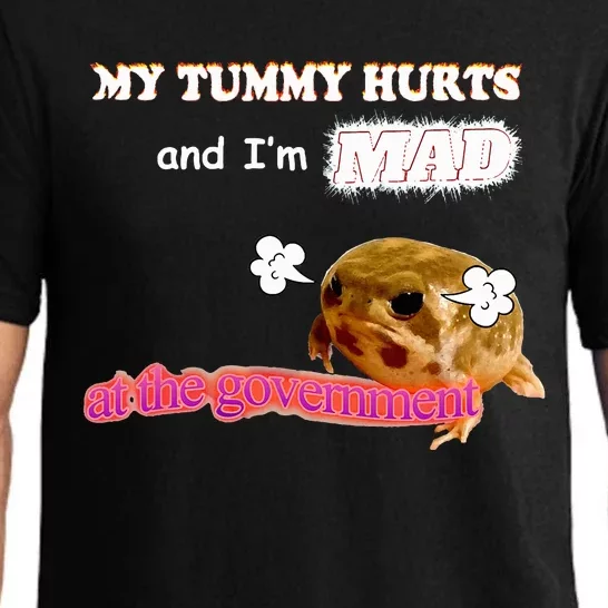 My Tummy Hurts And Im MAD At The Government Meme Pajama Set