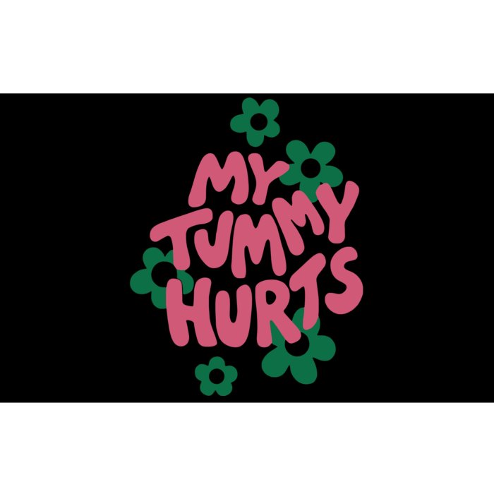 My Tummy Hurts Aesthetic Cute Flower Groovy Bumper Sticker