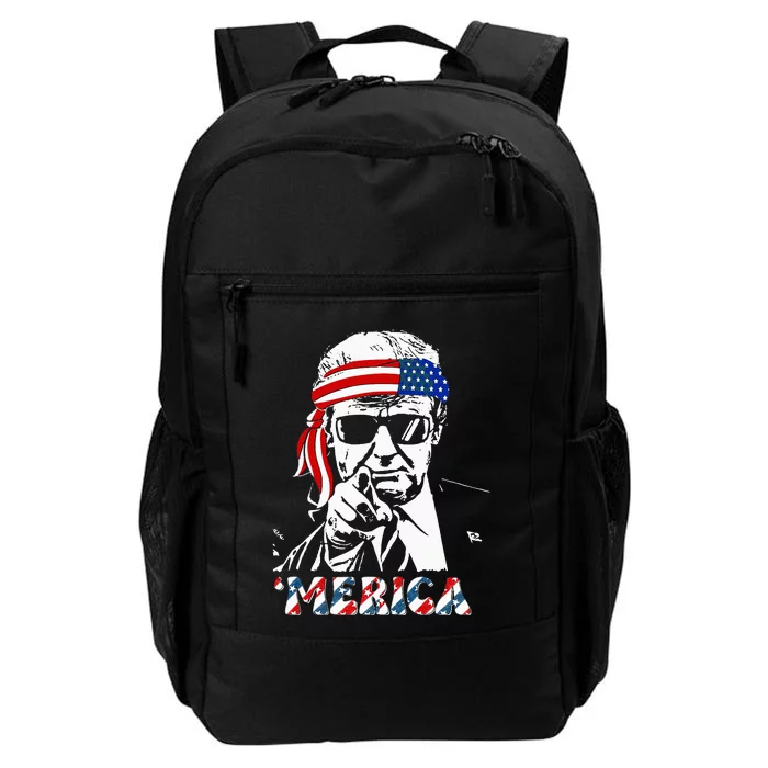 Merica Trump Happy 4th Of July Trump Daily Commute Backpack