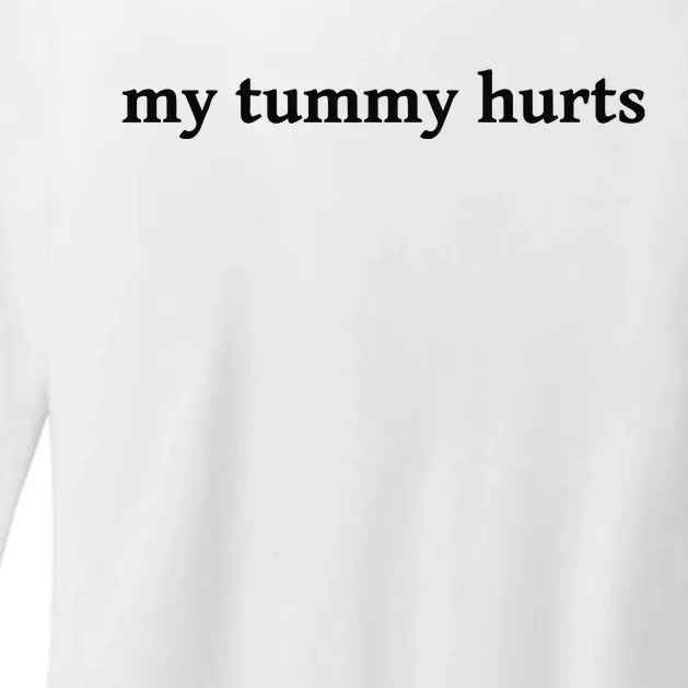 My Tummy Hurts Funny Womens CVC Long Sleeve Shirt