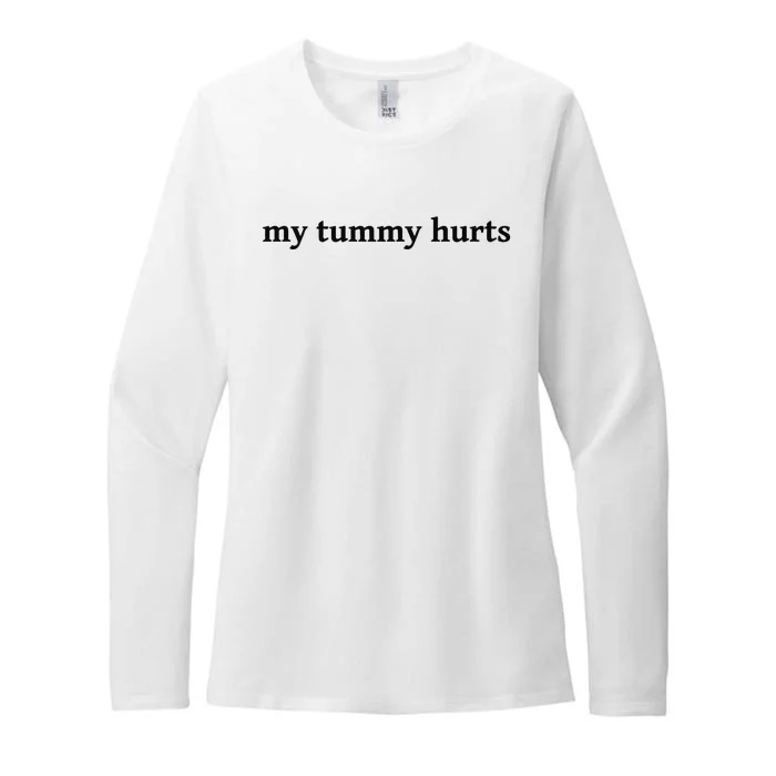 My Tummy Hurts Funny Womens CVC Long Sleeve Shirt