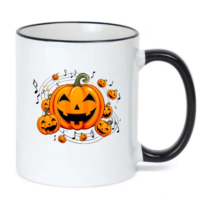 Music Teacher Halloween Fall Pumpkin Black Color Changing Mug