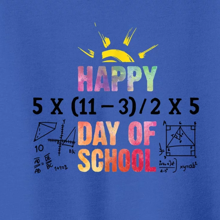 Math Teacher Happy 100th Day Of School Equations Gift Toddler T-Shirt