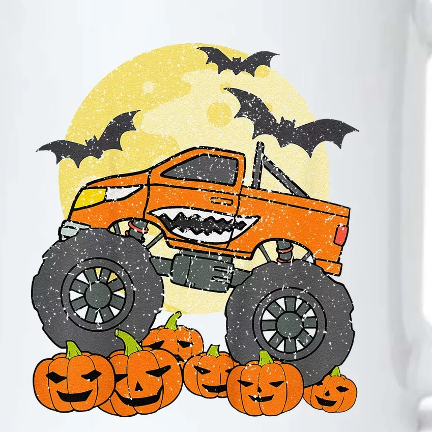 Monster Truck Halloween Jack O Lantern Moon Pumpkin Gift Black Color Changing Mug