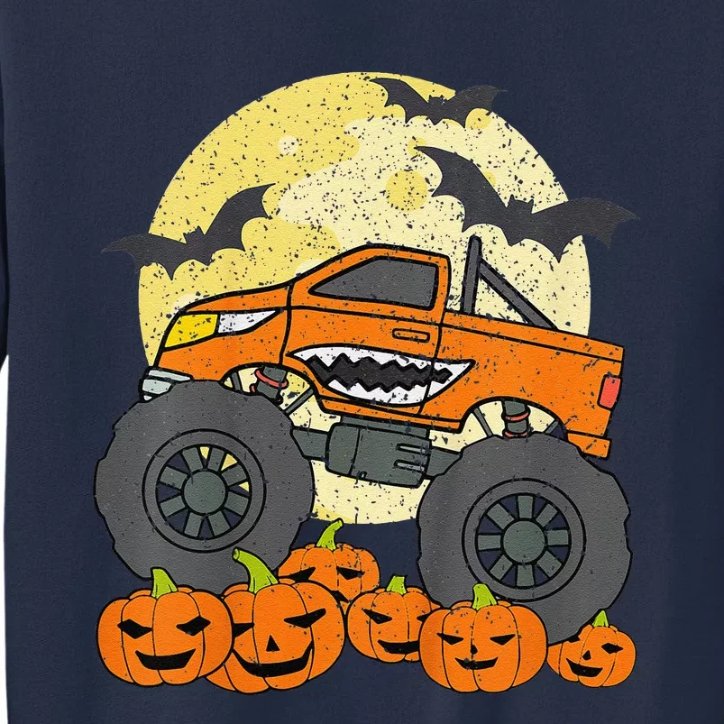 Monster Truck Halloween Jack O Lantern Moon Pumpkin Gift Sweatshirt