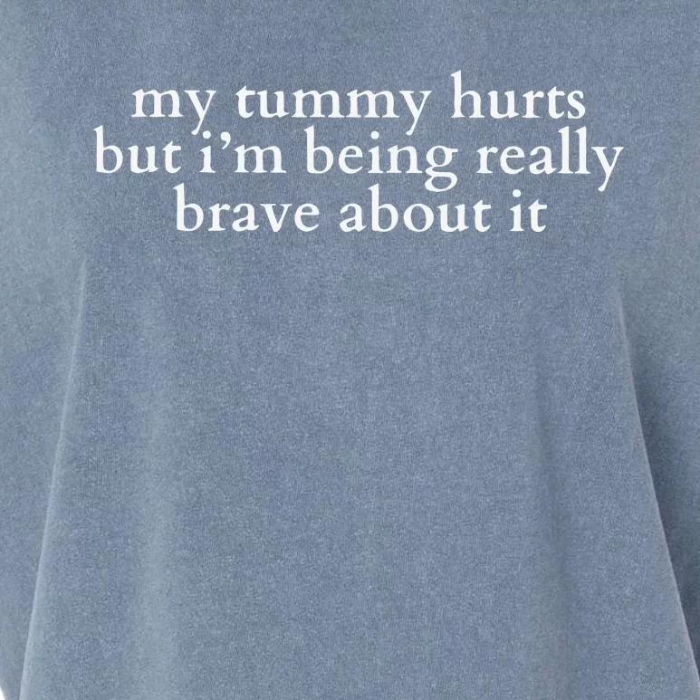 My Tummy Hurts Garment-Dyed Women's Muscle Tee