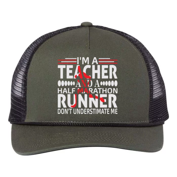 Marathoner Tee Half Marathon First Half Marathon Gift Retro Rope Trucker Hat Cap