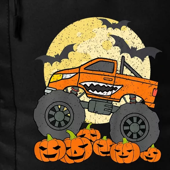 Monster Truck Halloween Jack O Lantern Moon Pumpkin Daily Commute Backpack