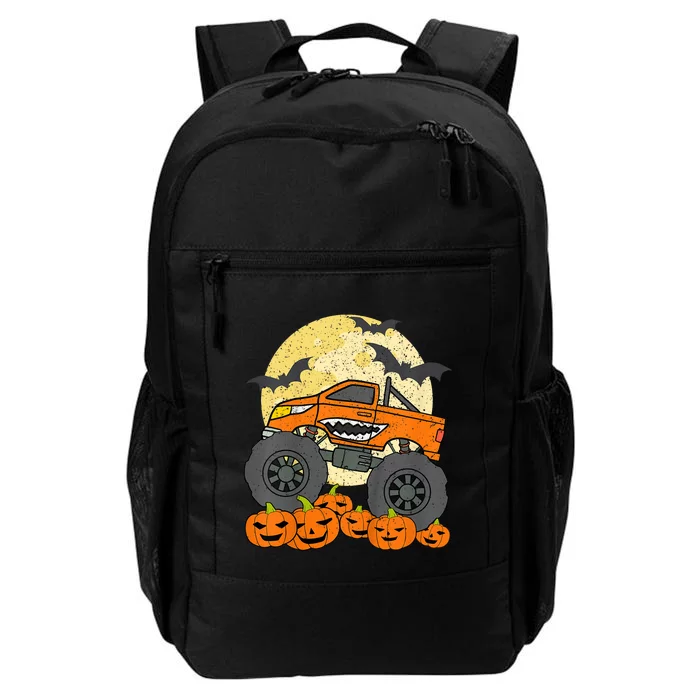 Monster Truck Halloween Jack O Lantern Moon Pumpkin Daily Commute Backpack