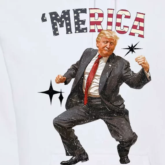 Merica Trump Happy 4th Of July Trump American Flag Premium Hoodie