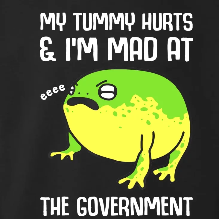 My Tummy Hurts And Im Mad At The Government Frog Toddler Hoodie