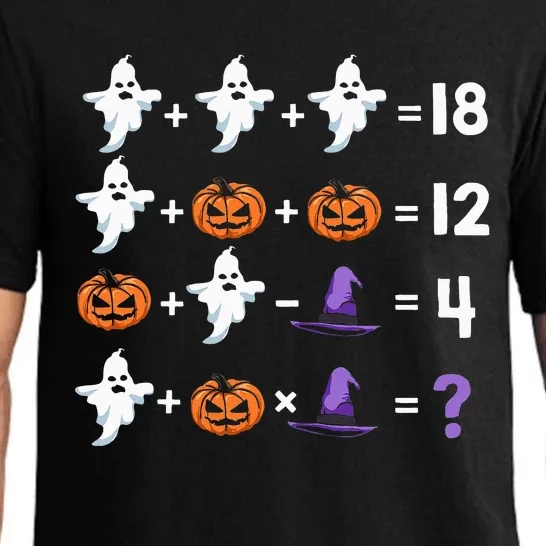 Math Teacher Humor Halloween Quiz Order Of Operations Pajama Set