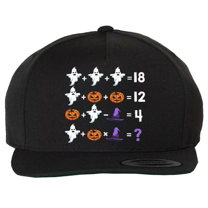 Math Teacher Humor Halloween Quiz Order Of Operations Wool Snapback Cap