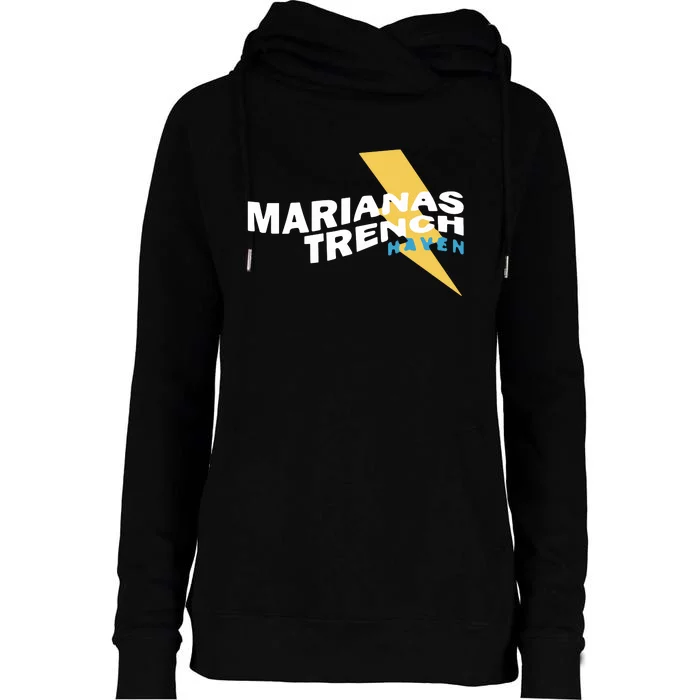 Marianas Trench Haven Album Womens Funnel Neck Pullover Hood