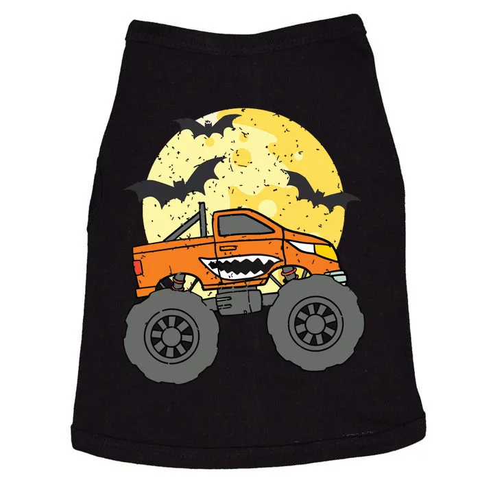 Monster Truck Happy Halloween Moon Doggie Tank