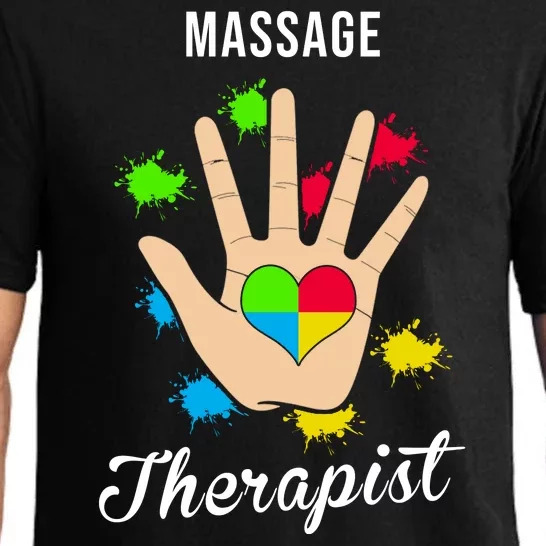 Massage Therapist Handprint Pajama Set