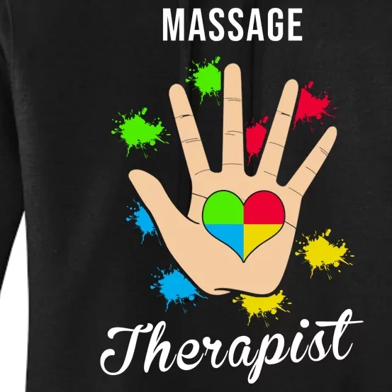 Massage Therapist Handprint Women's Pullover Hoodie