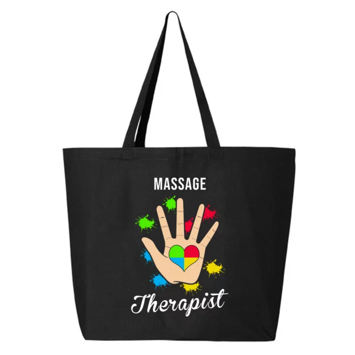 Massage Therapist Handprint 25L Jumbo Tote