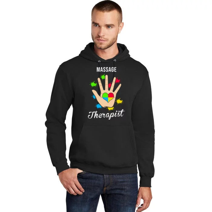 Massage Therapist Handprint Tall Hoodie