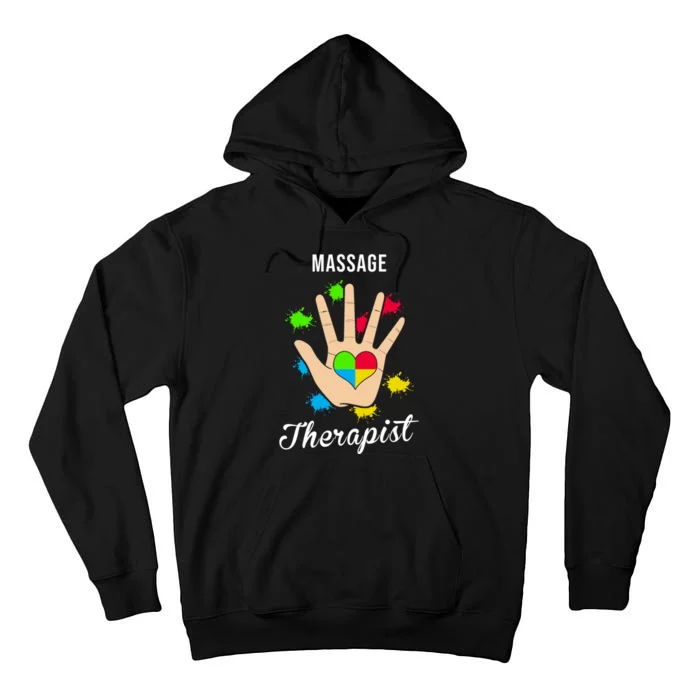 Massage Therapist Handprint Tall Hoodie