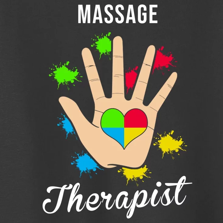 Massage Therapist Handprint Toddler T-Shirt