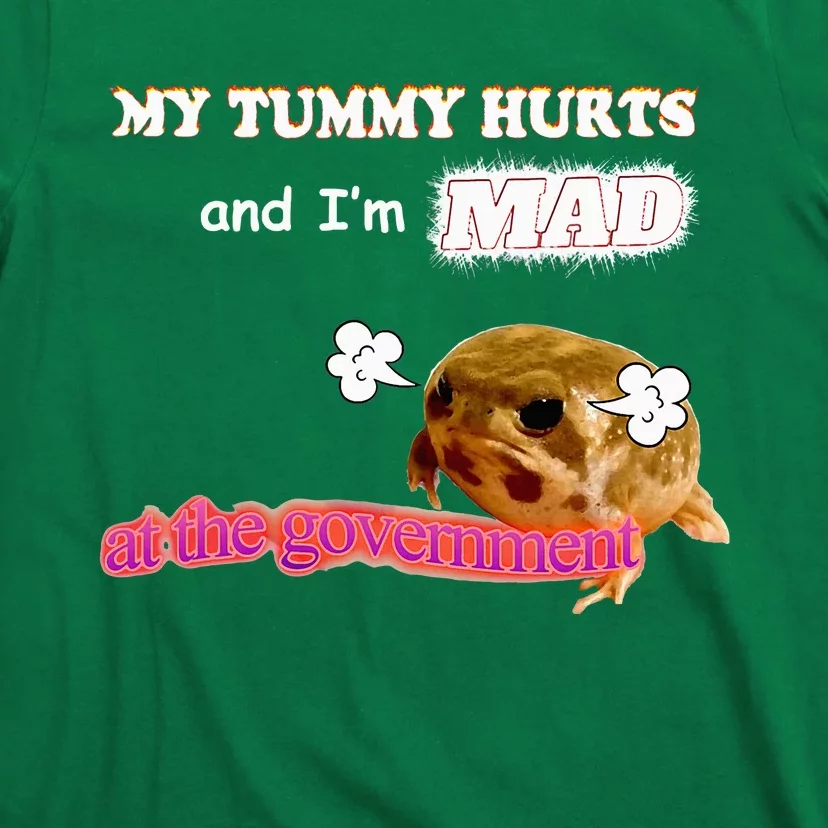 My Tummy Hurts And IM Mad At The Government Meme T-Shirt