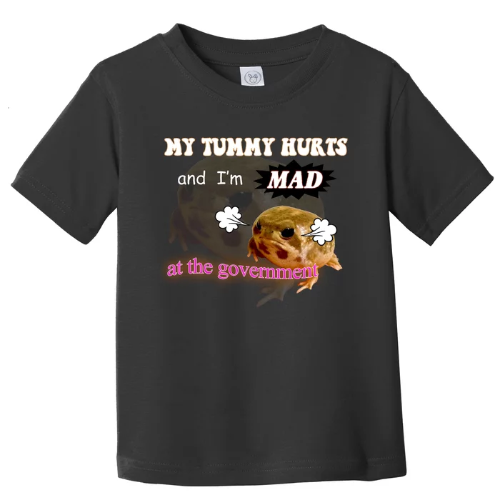 My Tummy Hurts And Im MAD At The Government Toddler T-Shirt